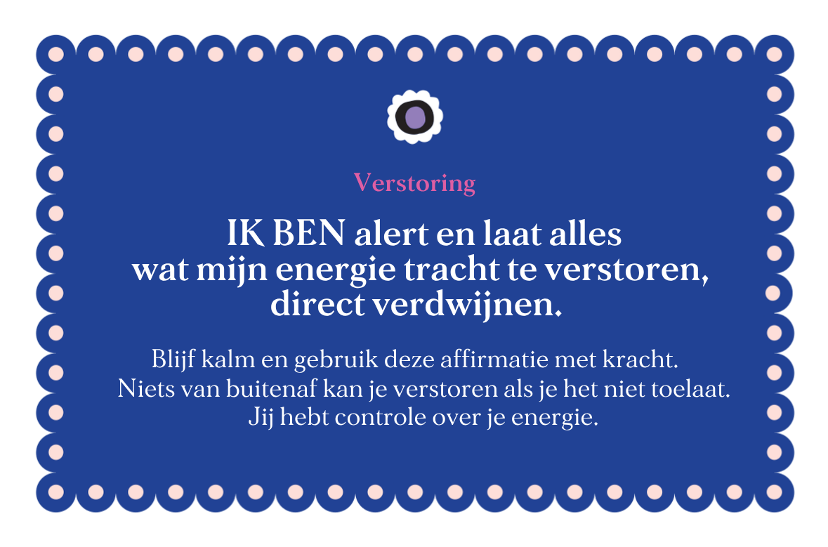 Affirmatiekaart Verstoring