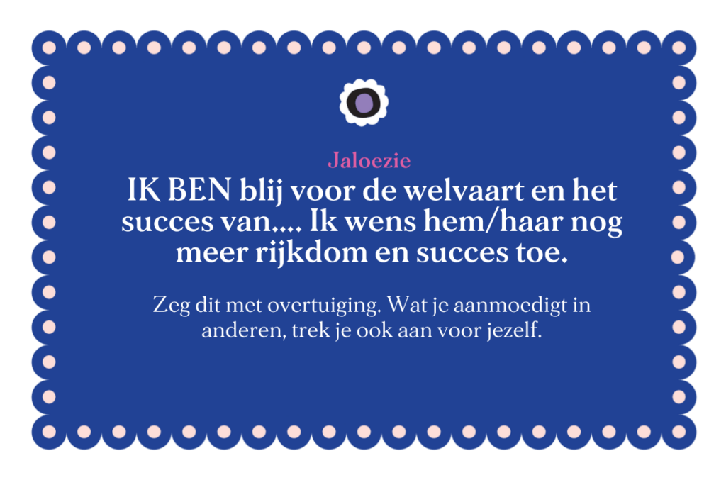 Affirmatiekaart jaloezie